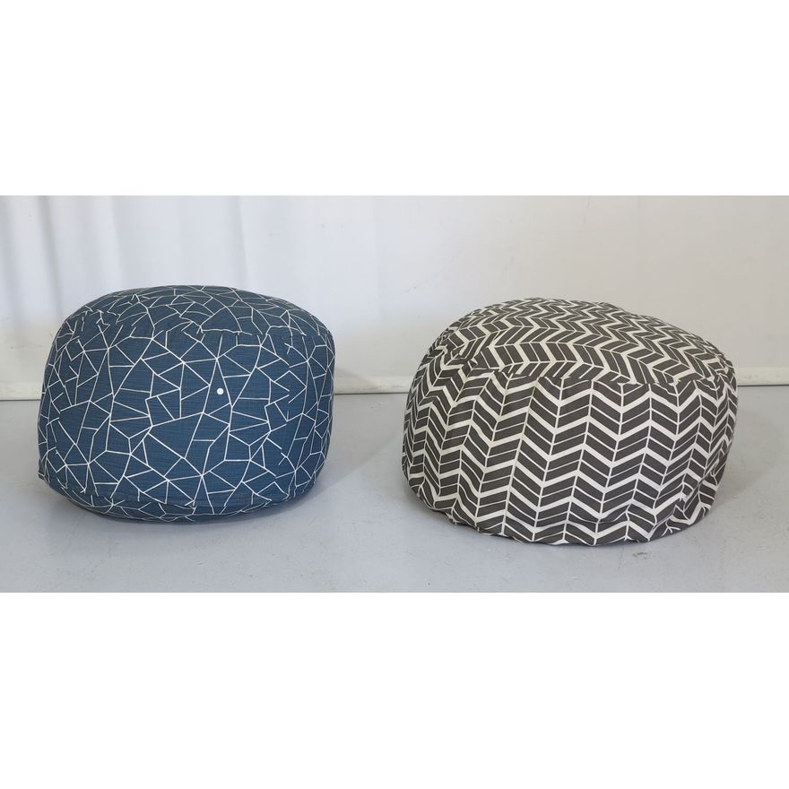 PAIR OF POUFFES