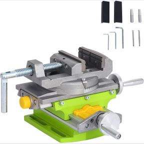 BHTOP CROSS SLIDE DRILL VISE 2 WAY X-Y COMPOUND VISE, MULTIFUNCTION WORKTABLE MILLING WORKING TABLE MILLING MACHINE, CROSS SLIDE M