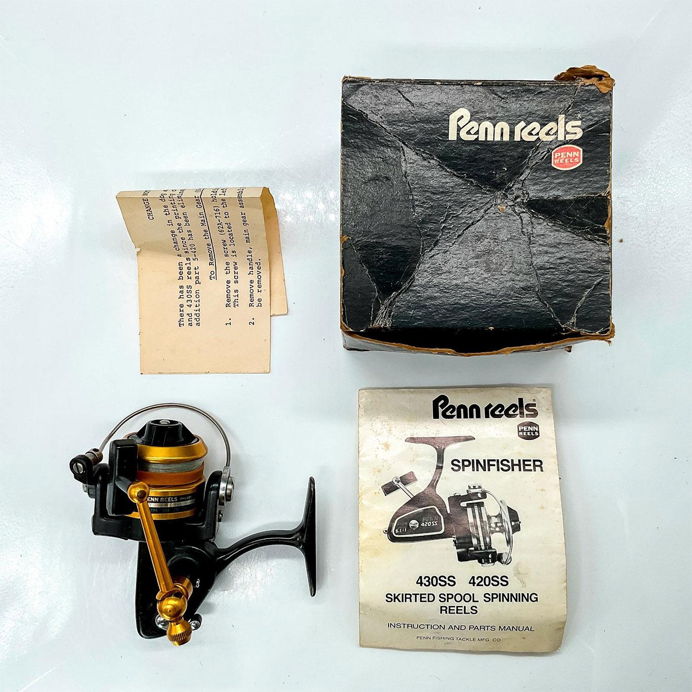 Vintage Penn 430 SS High Speed Spinning Reel with Box