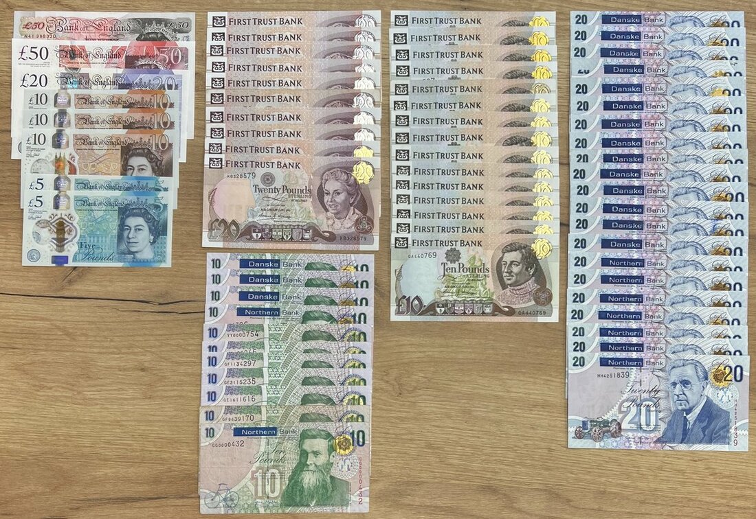 Group of Irish Banknotes, [57 notes] Northern Bank, Danske Bank & First ...
