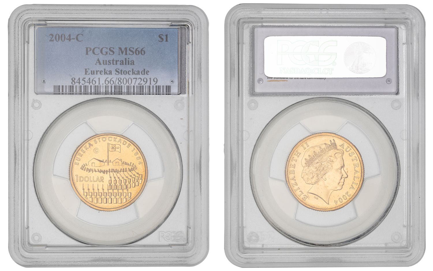 Elizabeth II, Eureka Stockade, One Dollar, 2004-C, PCGS MS66