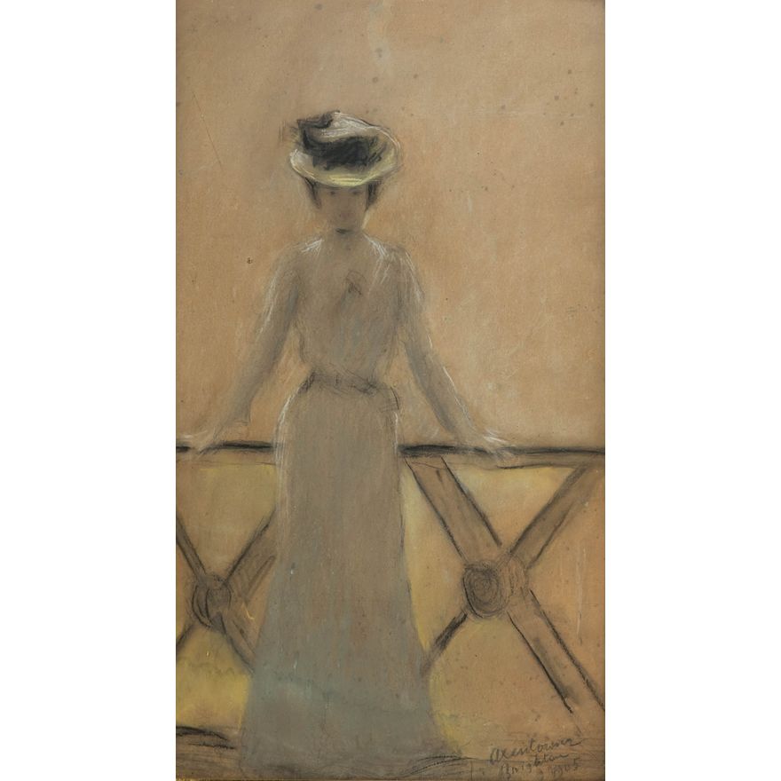 Teodor Axentowicz | Dama w kapeluszu, 1905 r.