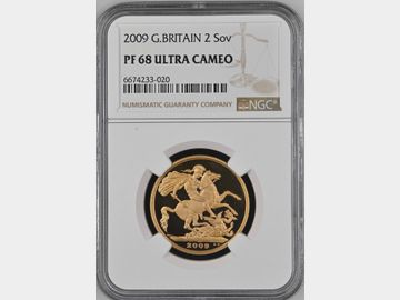 2009 ELIZABETH II PROOF GOLD 2 POUND PF68 UCAM