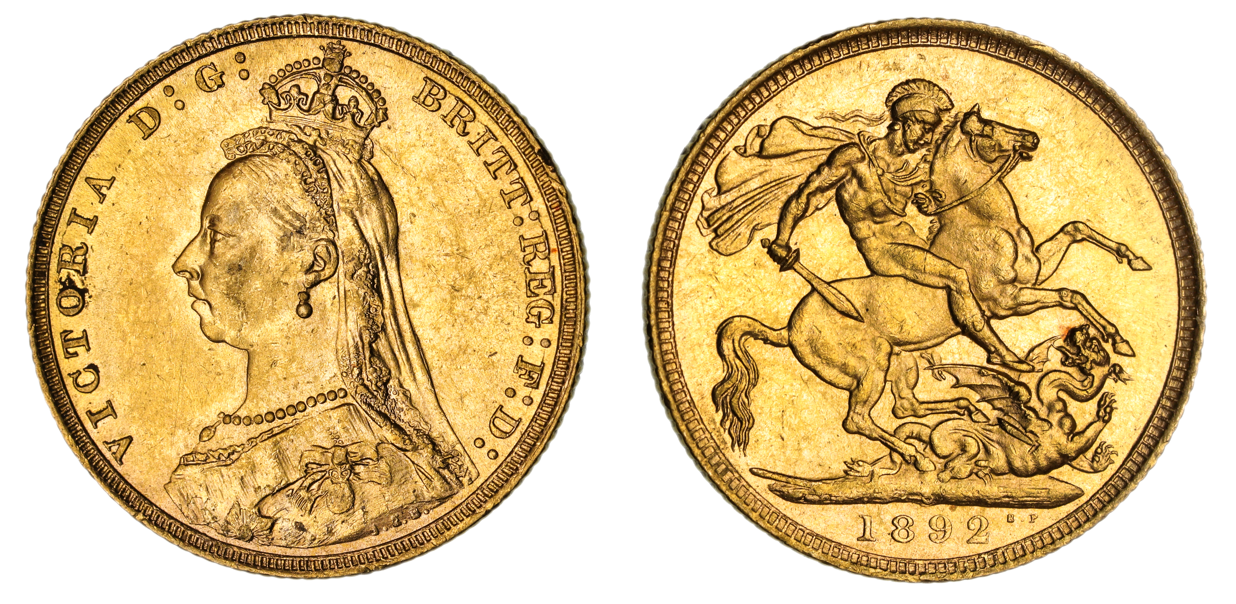 Victoria, St. George Reverse - Sydney Mint - Jubilee, Sovereign, 1891, gEF