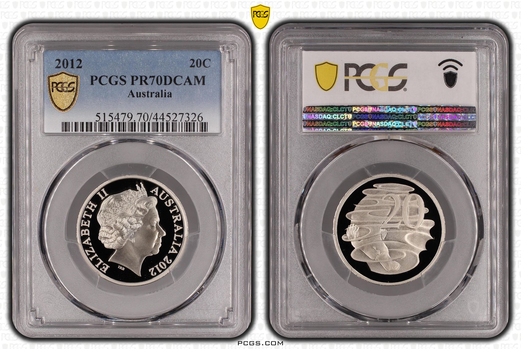 2012 Australia Twenty Cent, 20c PCGS - PR70DCAM POP 48/0 -326