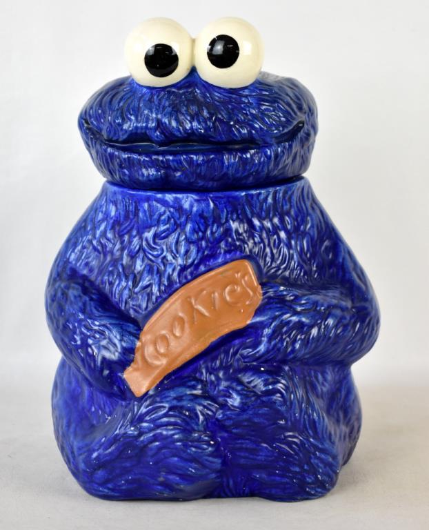 Vintage Cookie Monster Cookie Jar Mclaren Auction Services