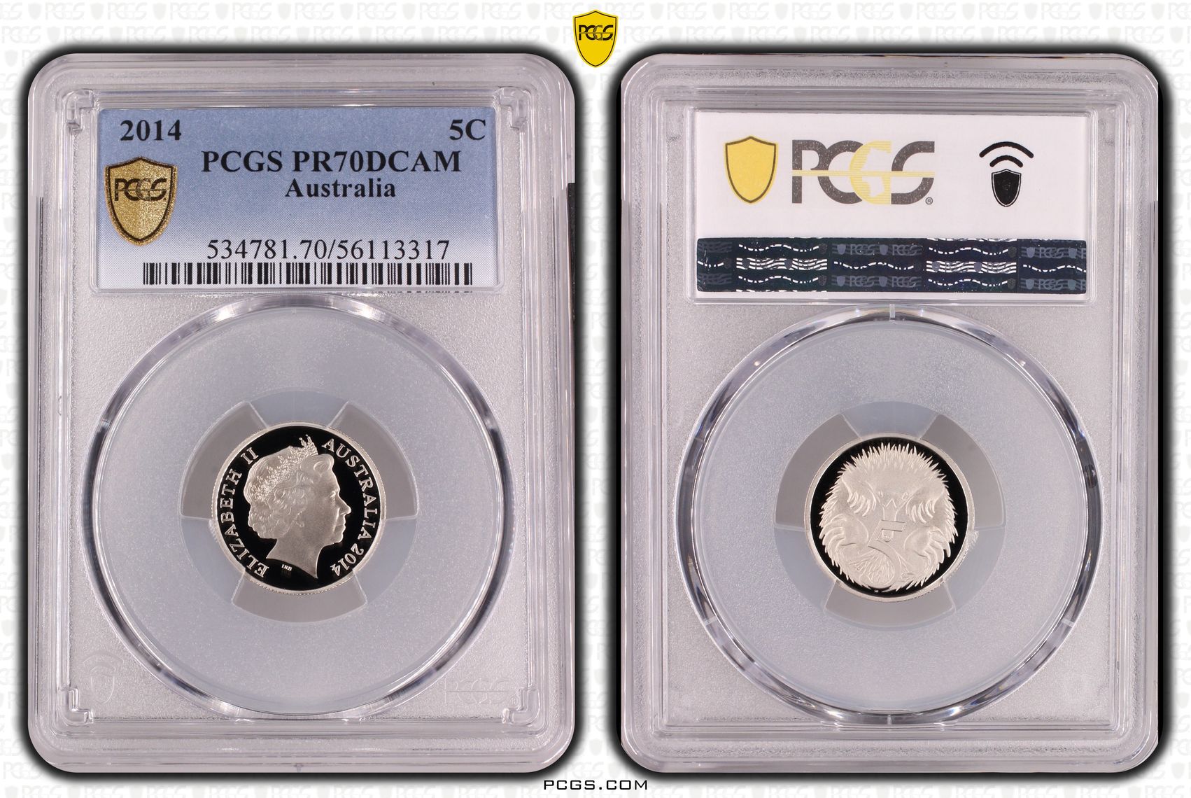 Five Cent, 2014, PR70DCAM