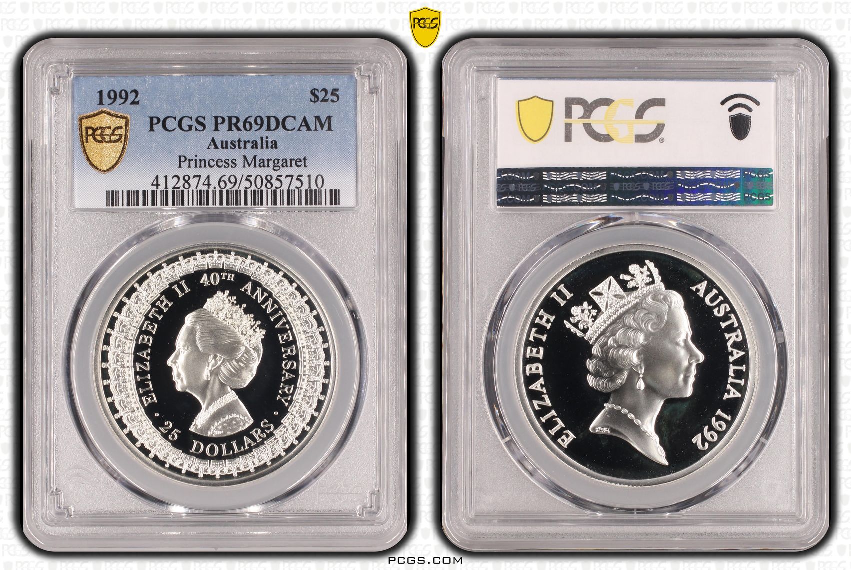 Princess Margaret , Twenty Five Dollar, 1992, PCGS PR69DCAM