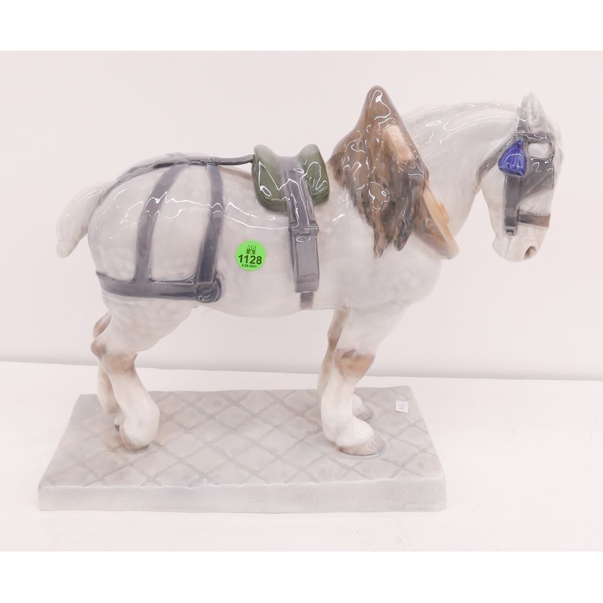 Royal Copenhagen 471  'Percheron' Large Draft Horse Figure- 11x13''