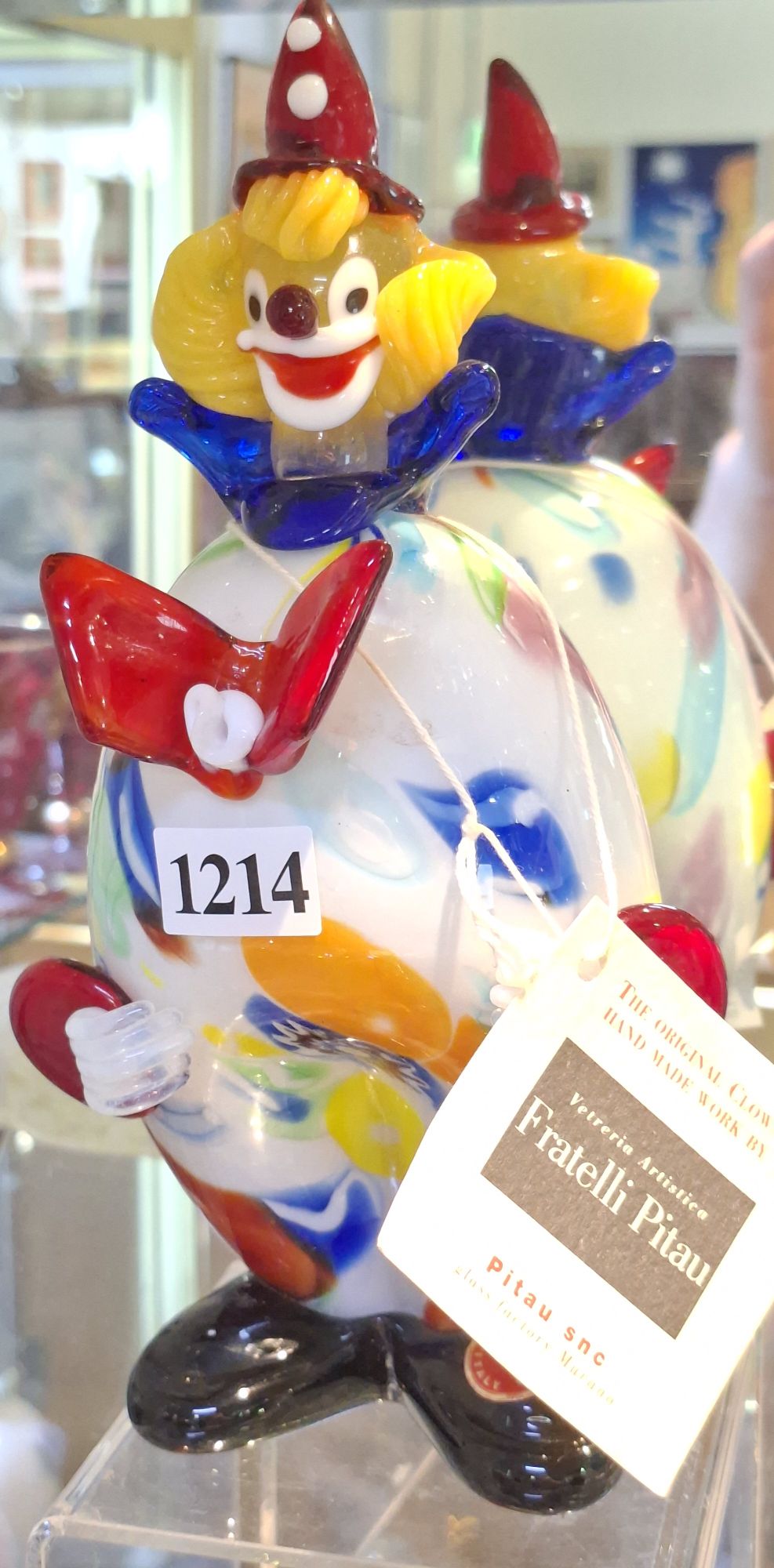 1214 · MURANO ART GLASS CLOWN