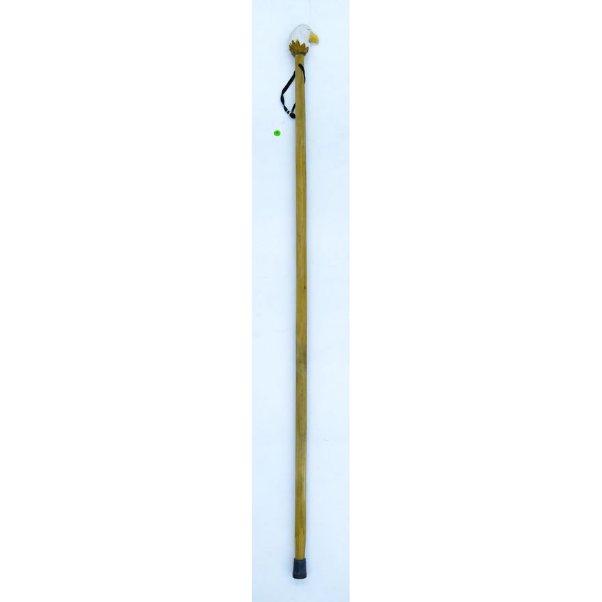 Native Carved Eagle Cedar Talking Stick 60''