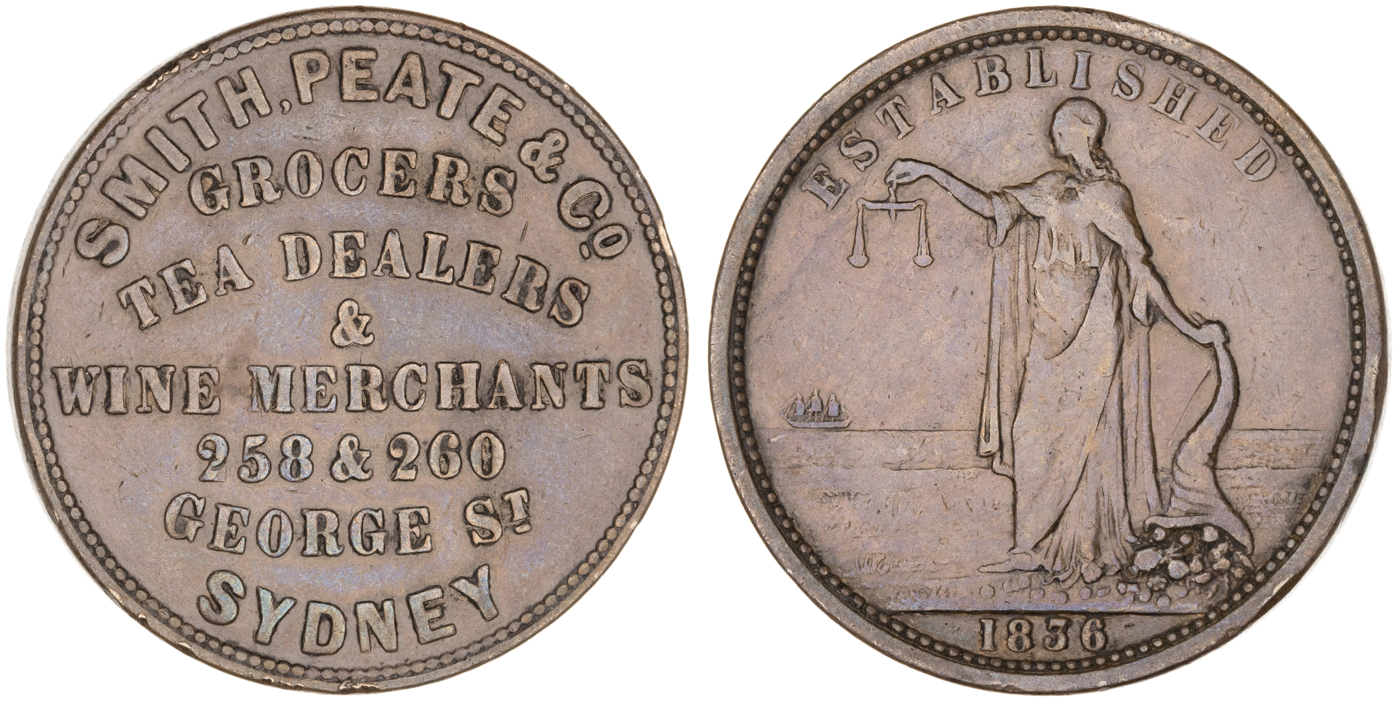 Sydney, New South Wales, Smith, Peate & Co., Penny, VF