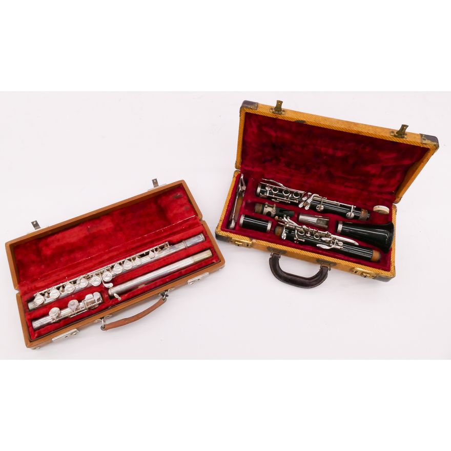 2pc Artley Flute & Bundy Clarinet