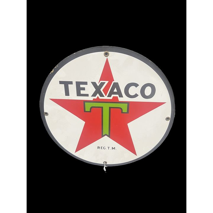 Reproduction 12" Texaco Porcelain Sign