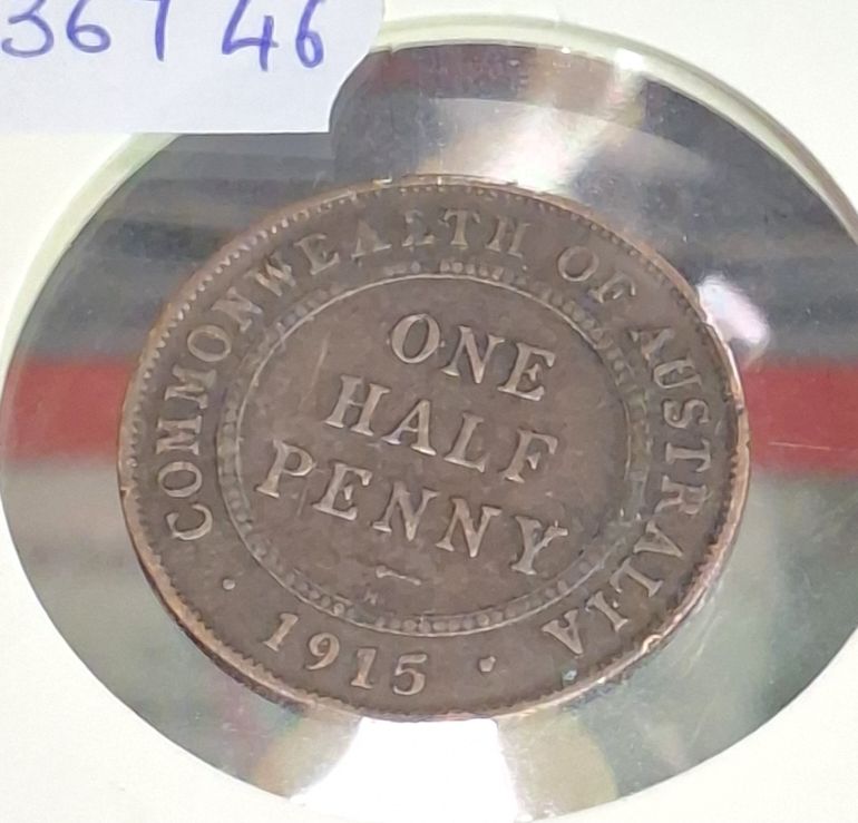 1381 · 1915 HALF PENNY