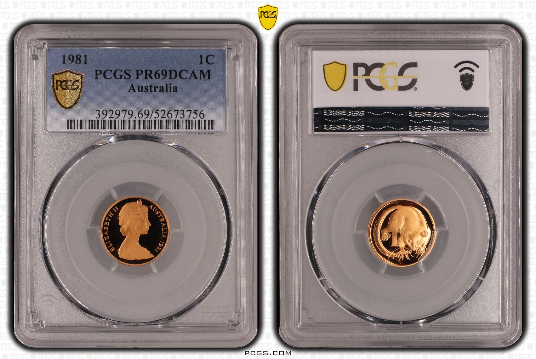 One Cent, 1981, Pcgs Pr69dcam