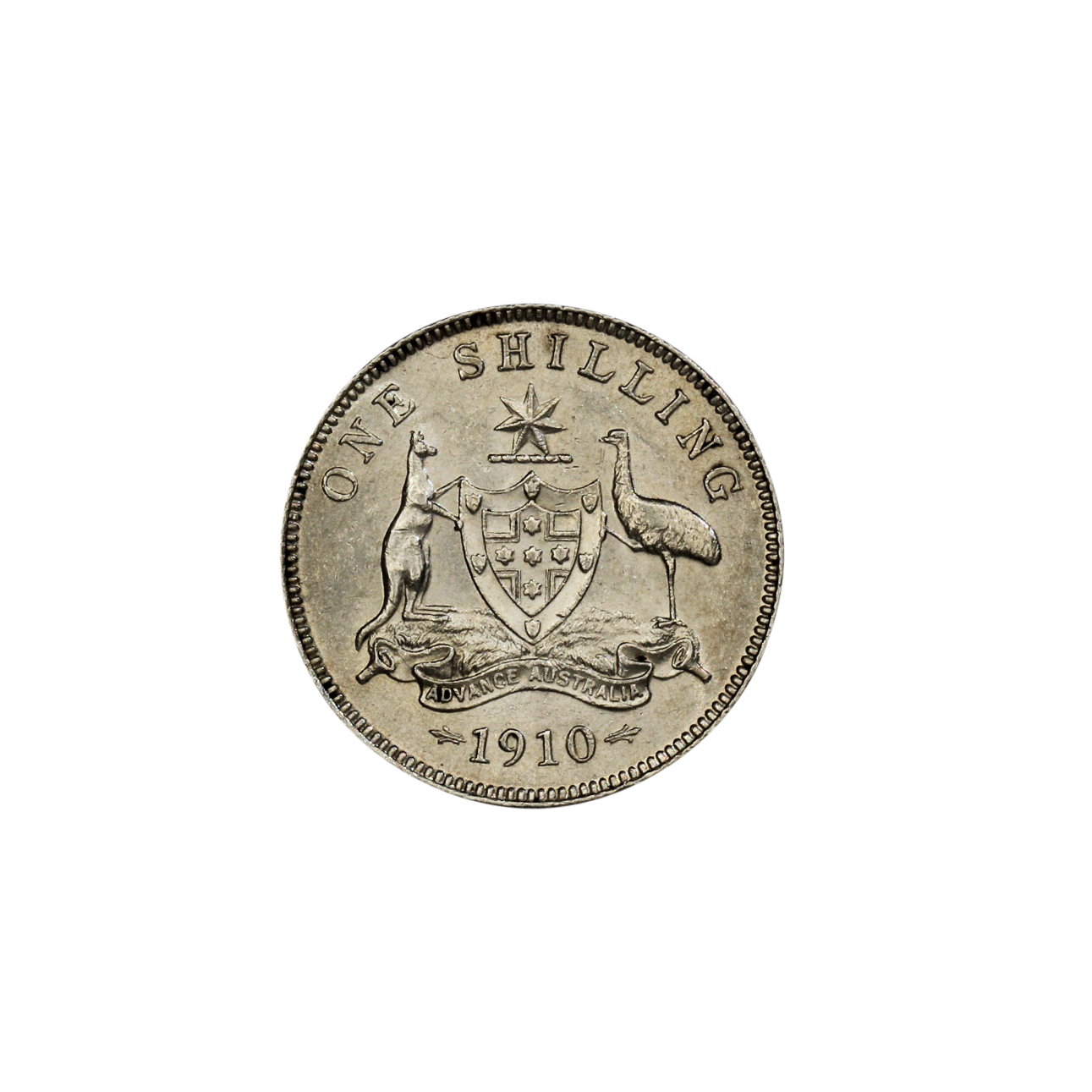 992. · Shilling, 1910, aUNC