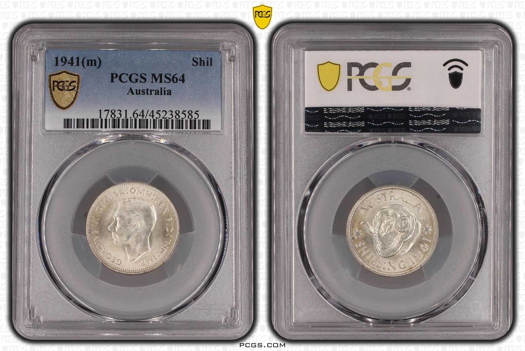 1941(m) Australia Shilling PCGS - MS64 -585