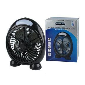 Leisure-Quip USB Rechargeable Cool Blaster Fan with Built In LED Light|