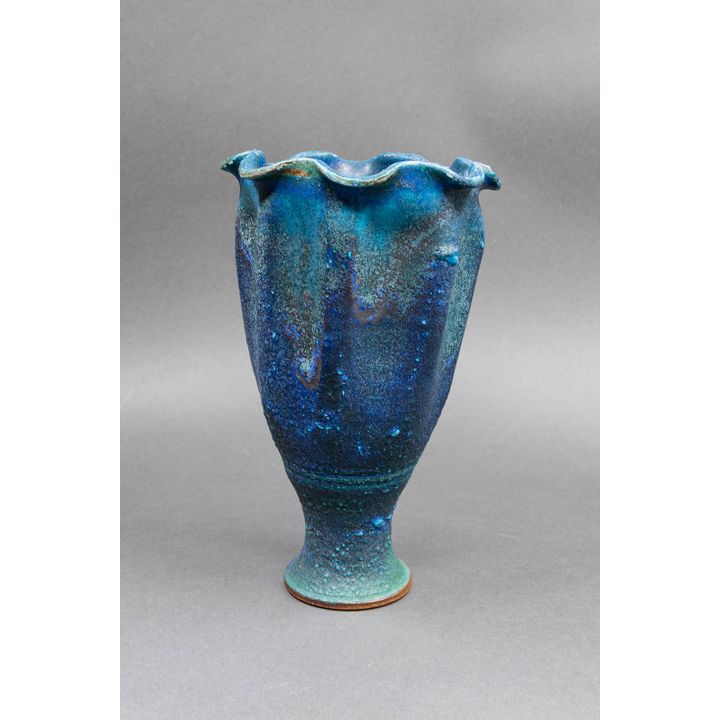 Graeme Storm - Fluted stoneware vase