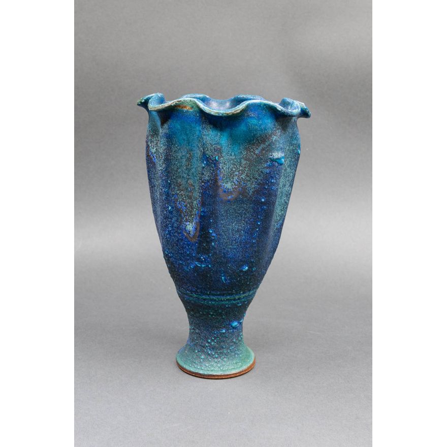 Graeme Storm - Fluted stoneware vase