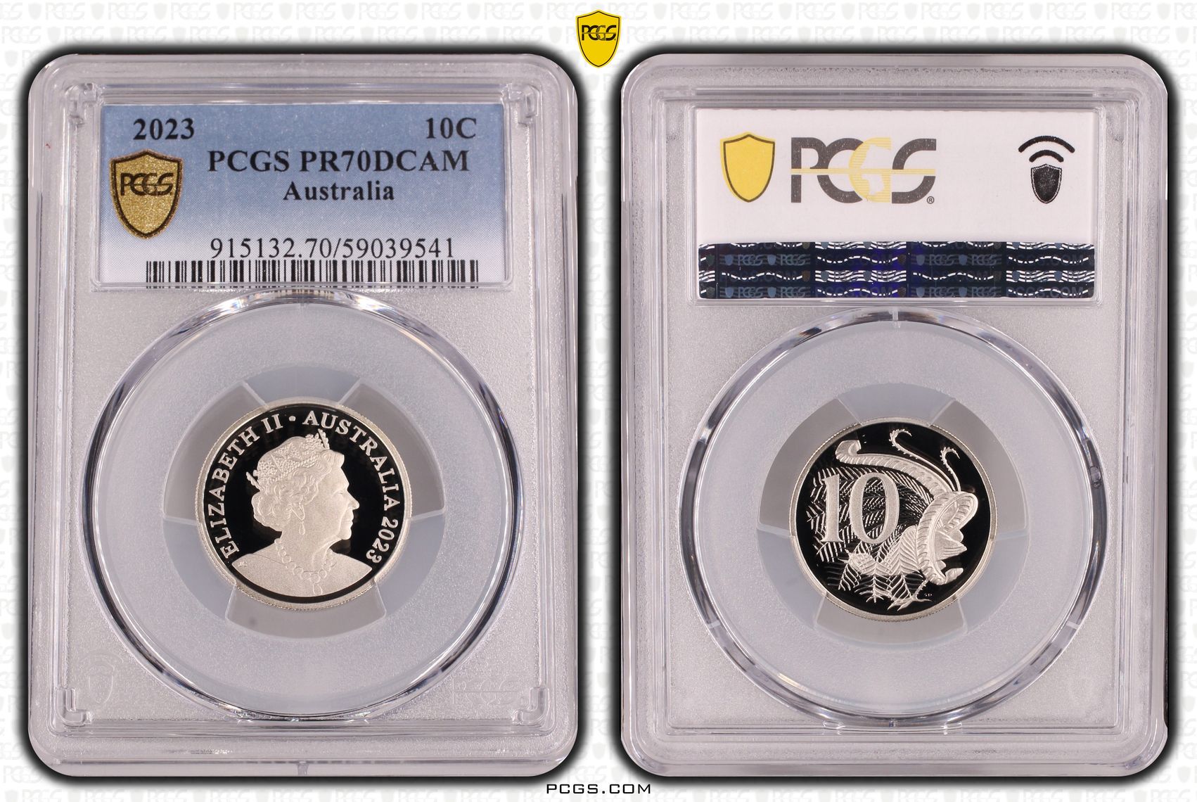 Ten Cent, 2023, Pcgs Pr70dcam