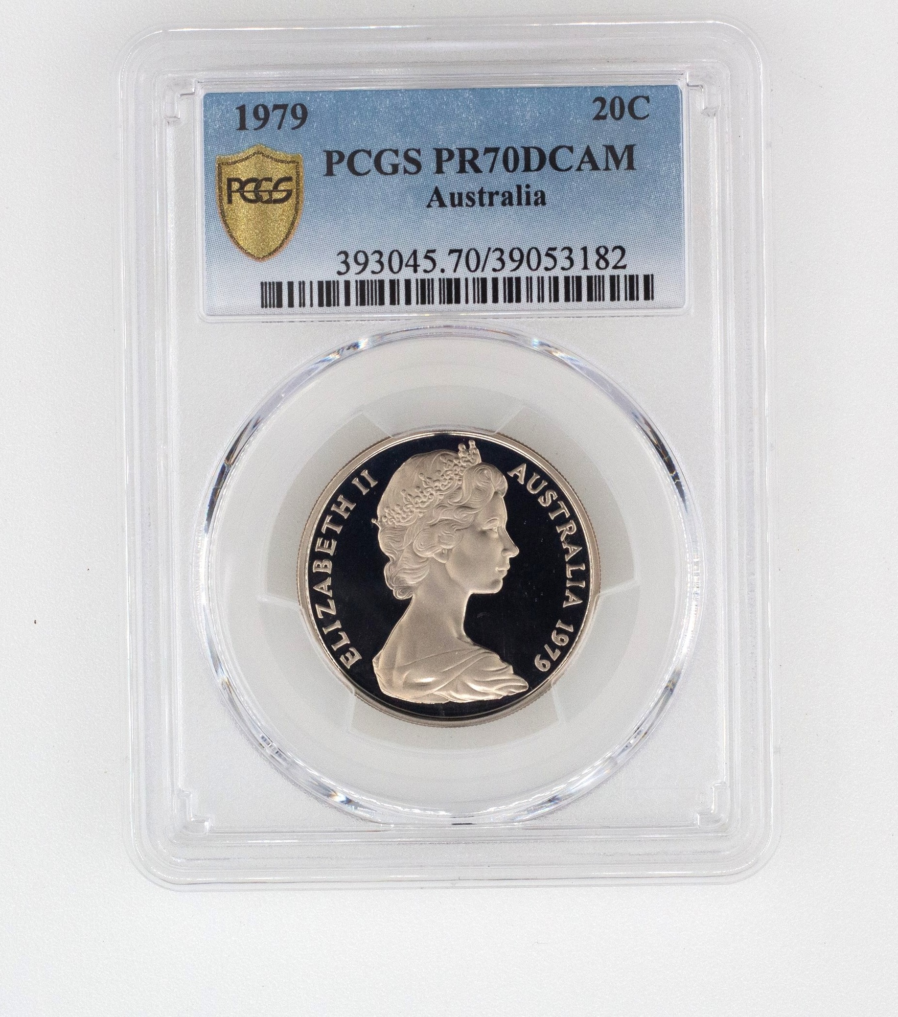 Elizabeth II, Twenty Cent, PR70DCAM , 1979 PCGS POP - 21/0