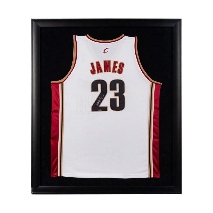 A LeBron James Signed Autograph Cleveland Cavaliers Jersey Display Upper Deck Authenticated Hindman Auctions