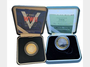 2005 WWII SILVER PIEDFORT £2 & 2006 BRUNEL PROOF £2