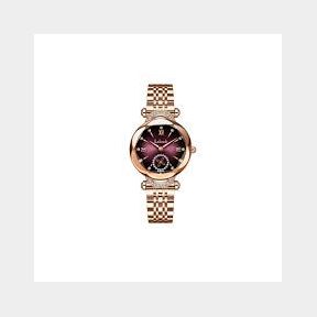 Luxury Ladies Watch with Rhinestones - Rose gold - Women -Bar 9902032176535- 51745/21238 SN B1 (S7)