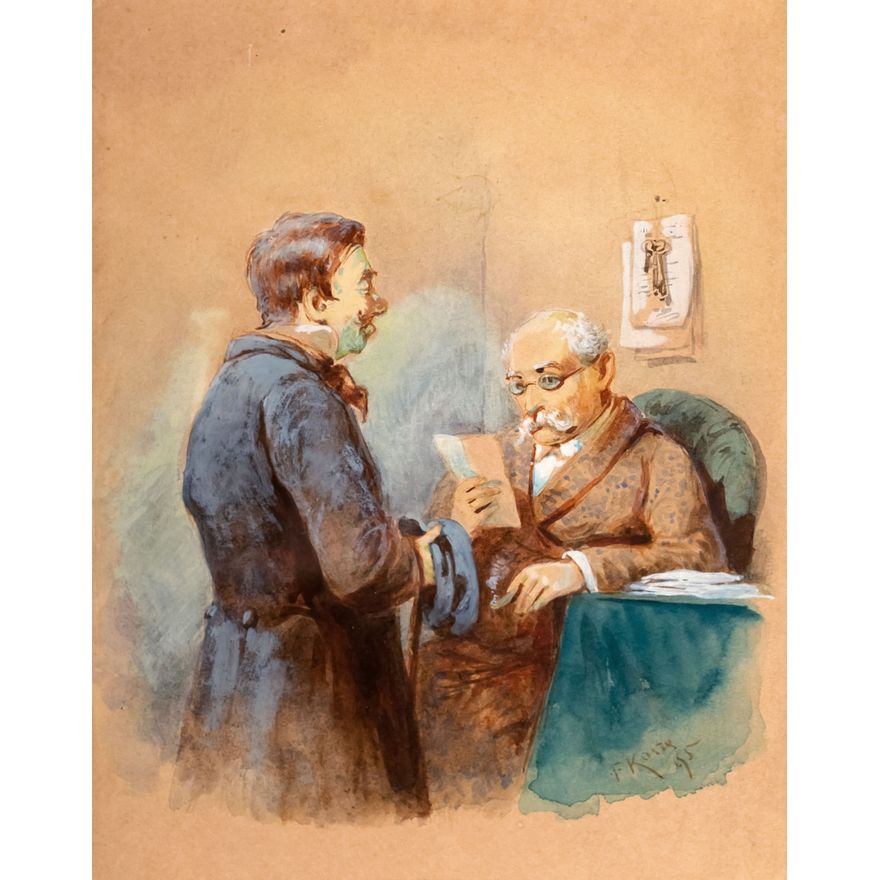 Franciszek Kostrzewski | Posłaniec z listem, 1895 r.
