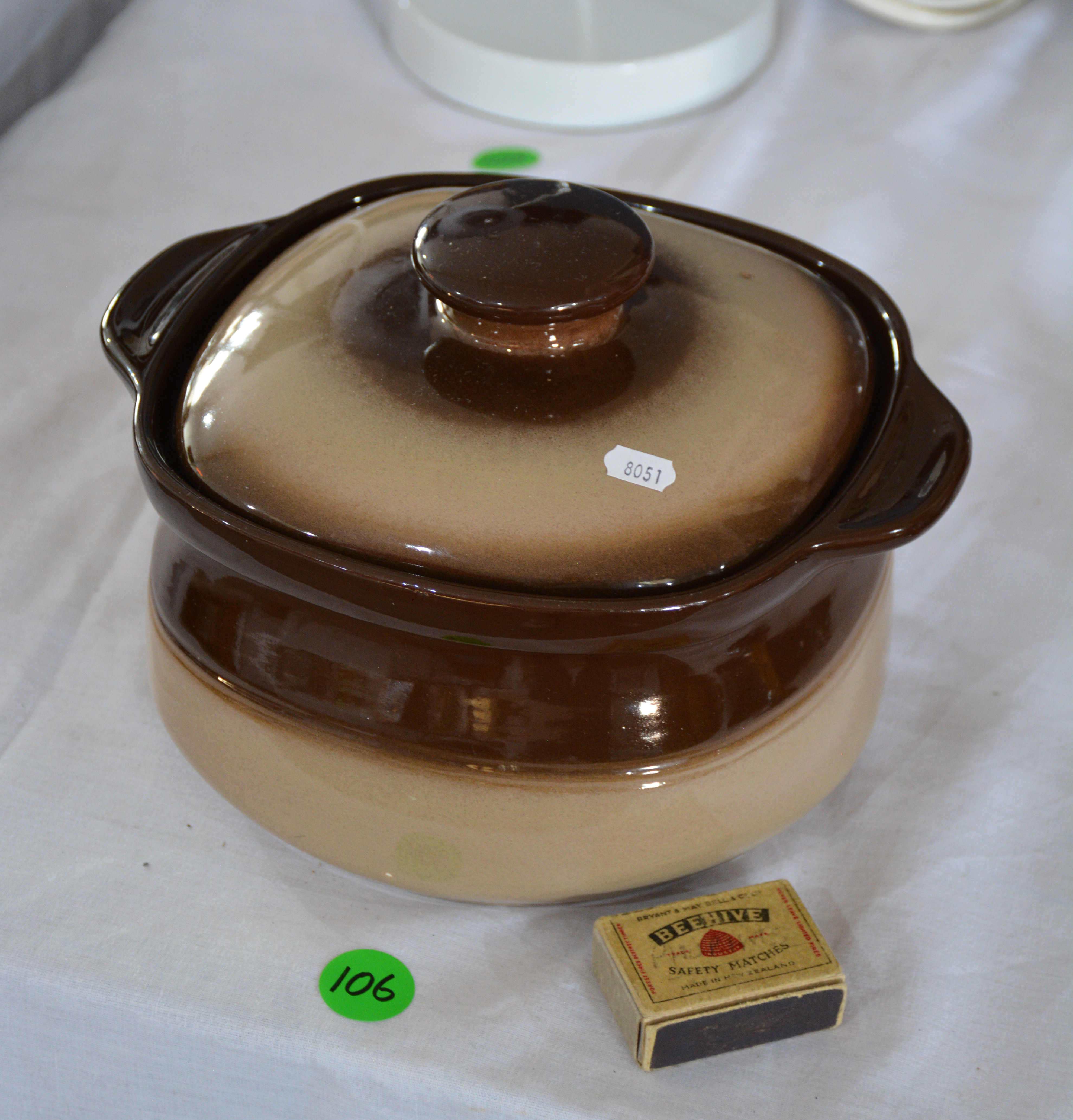 Teal Ceramics Balclutha NZ Casserole — NZ auction result