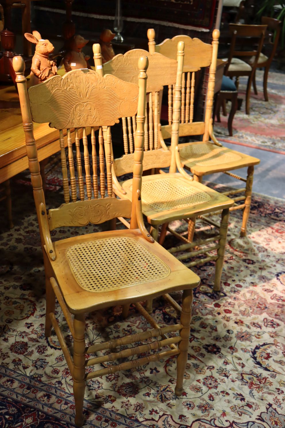 CANADIAN SPINDLE BACK DINING CHAIRS Small and Whitfield