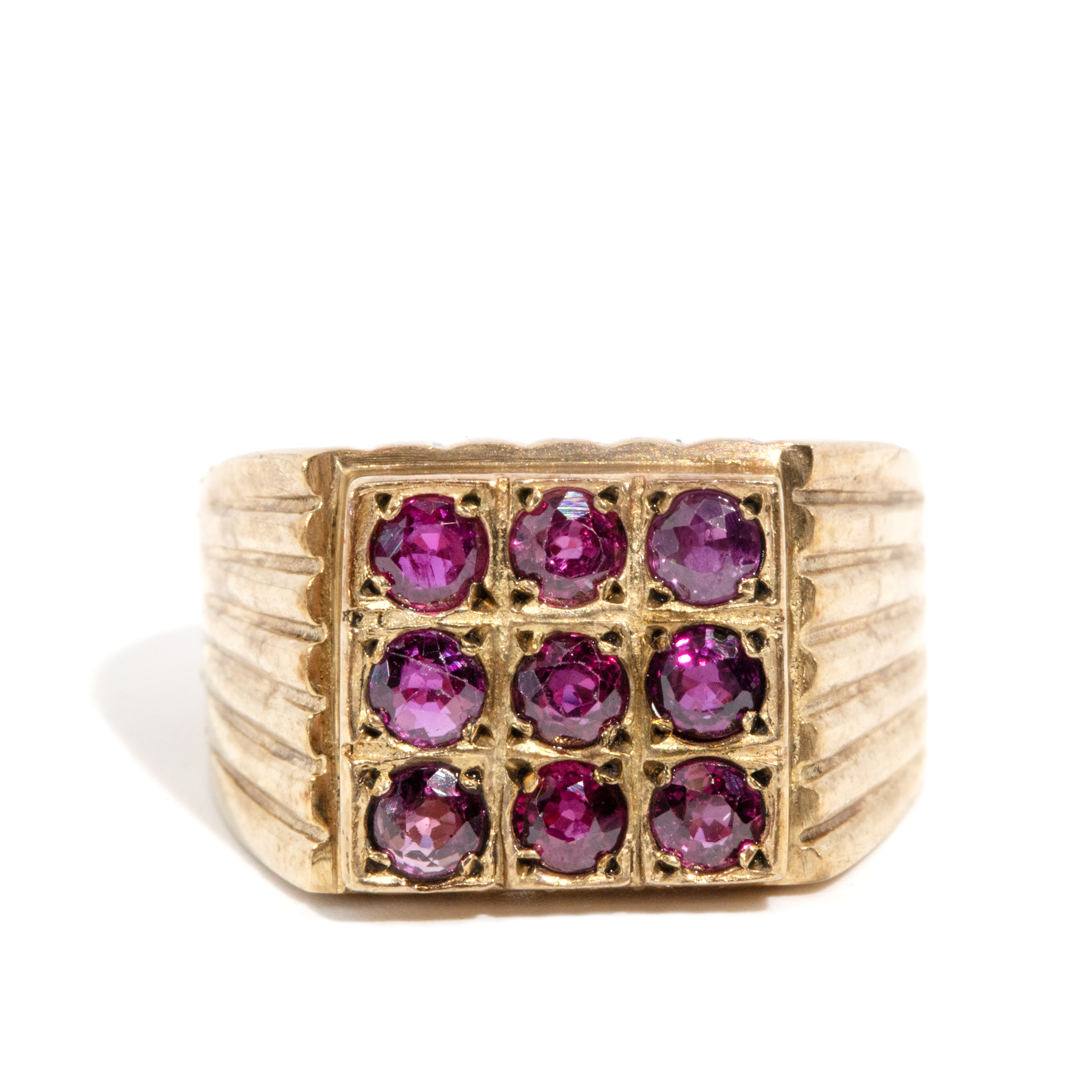 303 · Ruby Signet Ring 9ct Gold