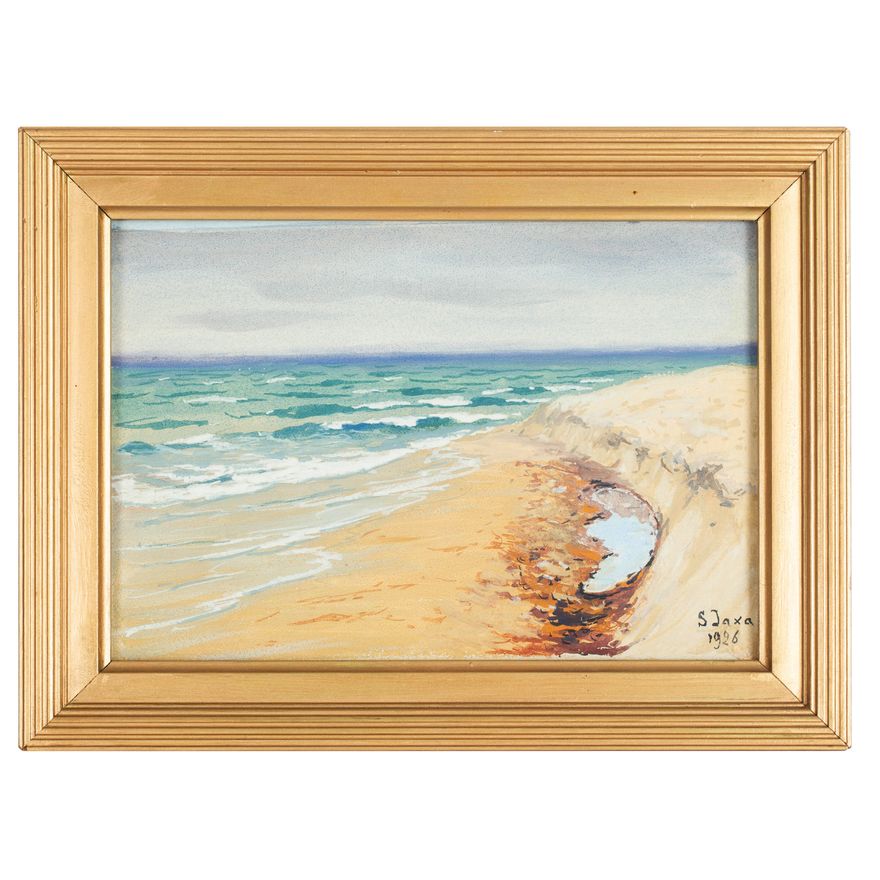 Soter Jaxa-Małachowski | Na plaży, 1926 r.
