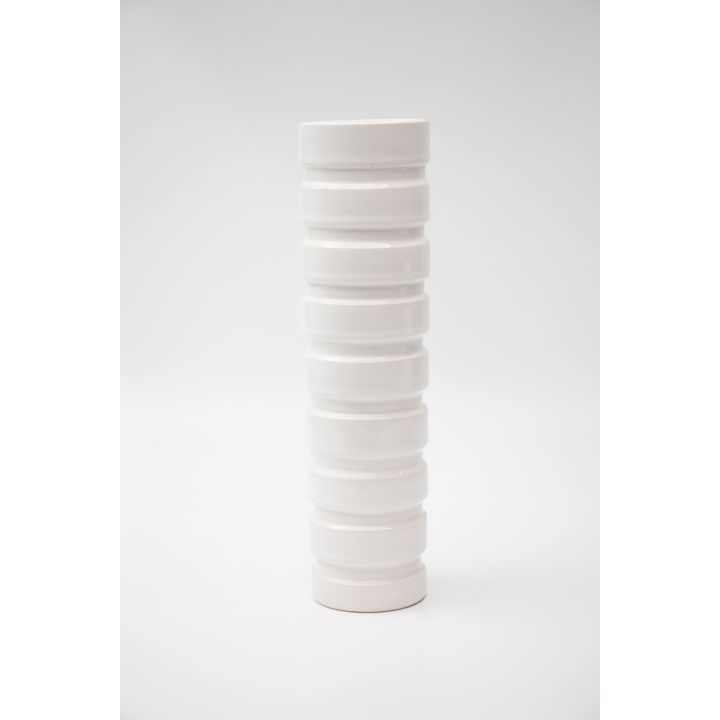 John Parker - Grooved cylinder vase