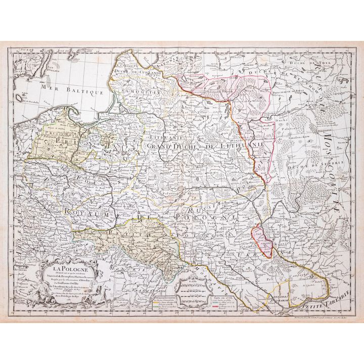 Guillaume de l’Isle | La Pologne dresee sur ce qu'en ont donne Starovolsk, Beauplan, Hartknoch...