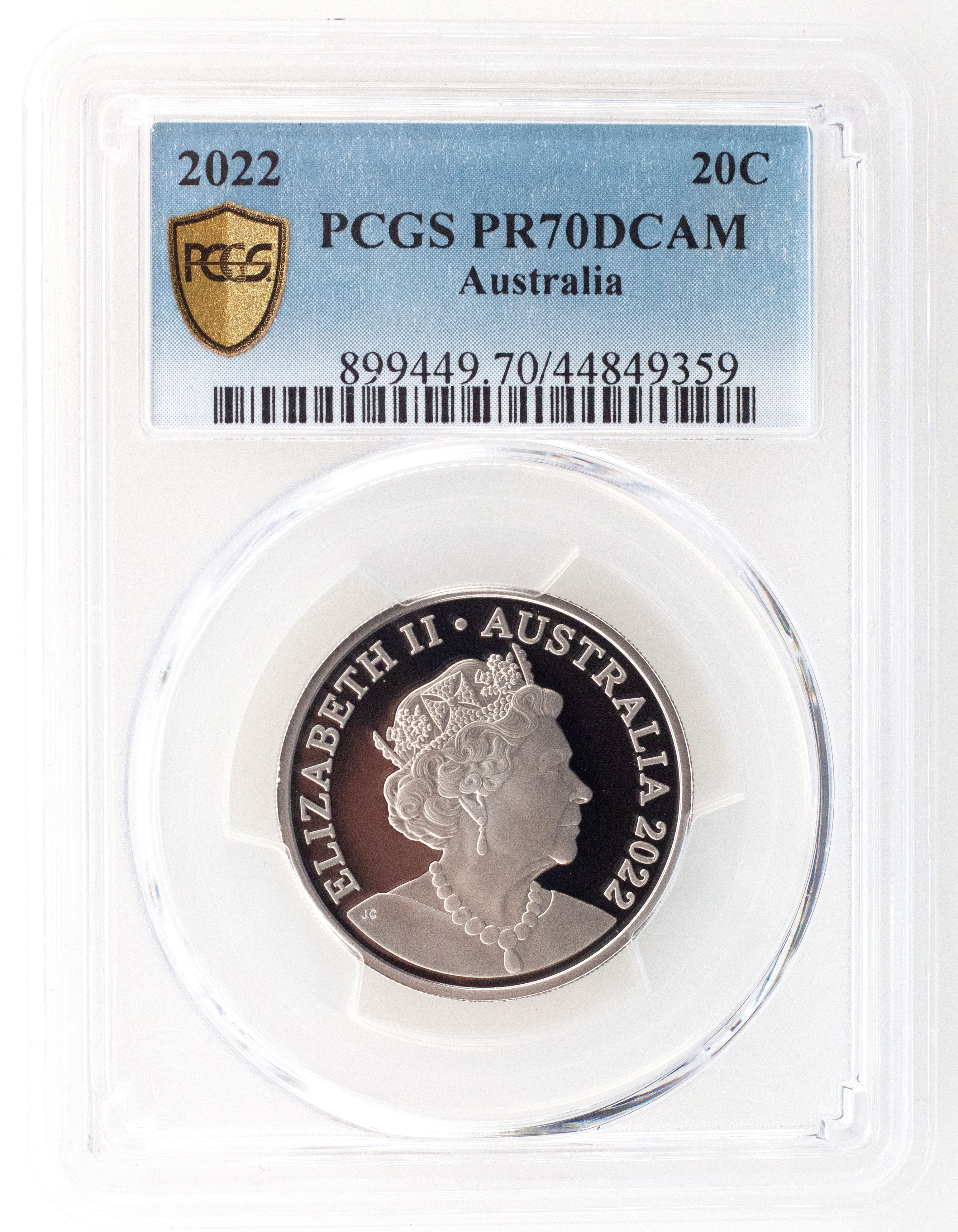 2022 Australia Twenty Cent, 20c PCGS - PR70DCAM POP 104/0 -359