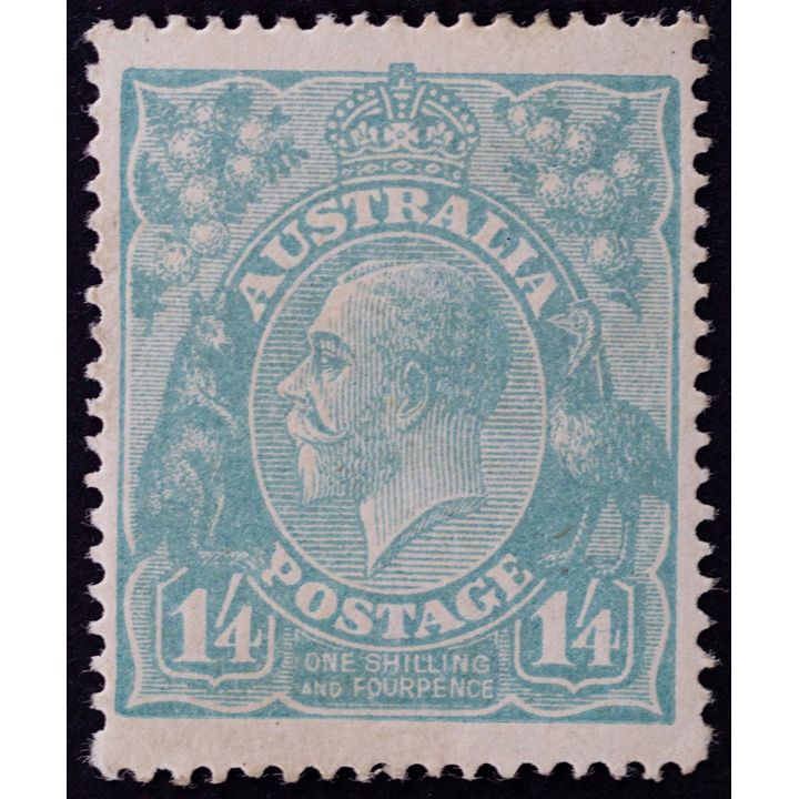 Single Watermark, One Shilling & Fourpence, 1920, Fine