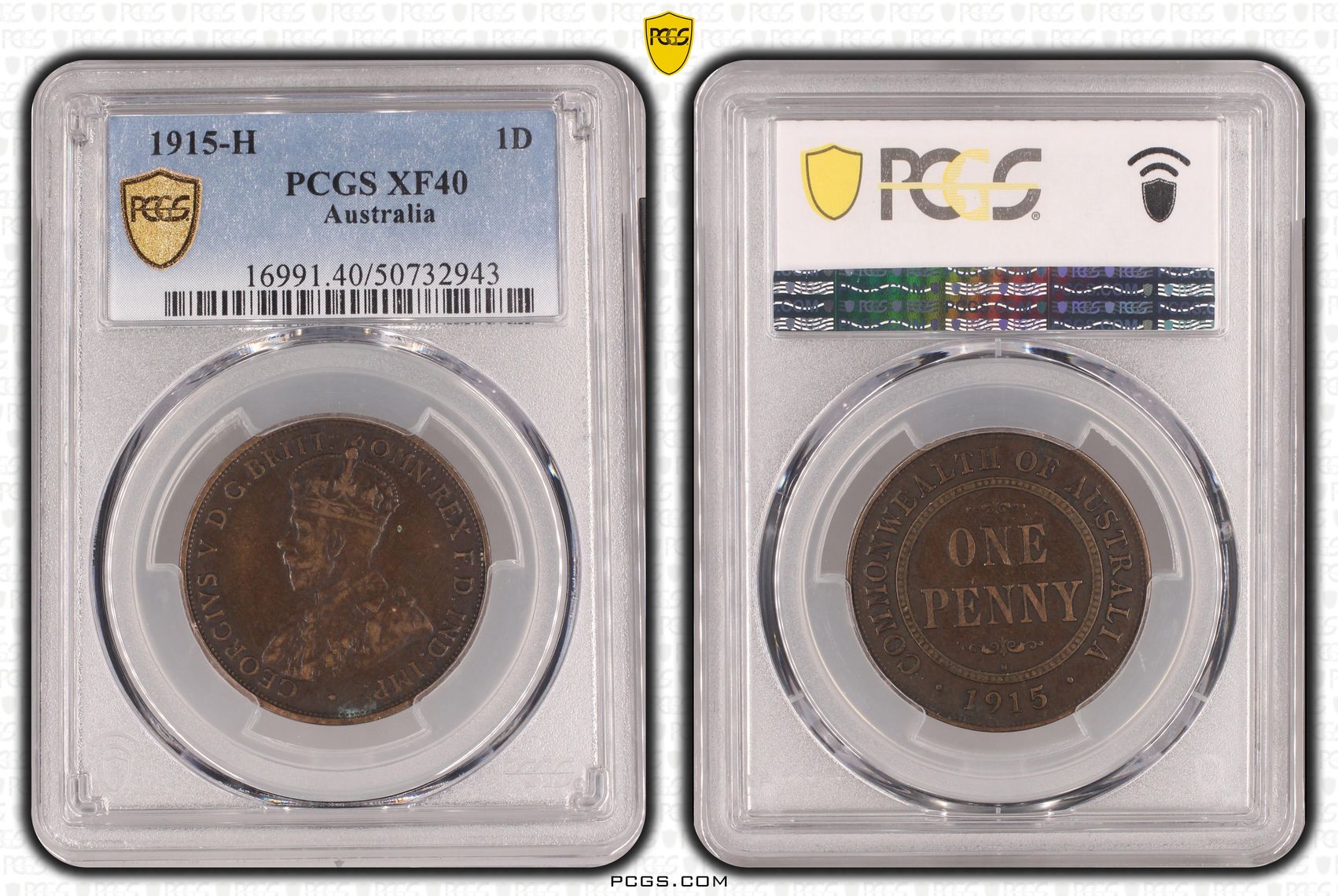 Penny, 1915-H, Pcgs Xf40bn