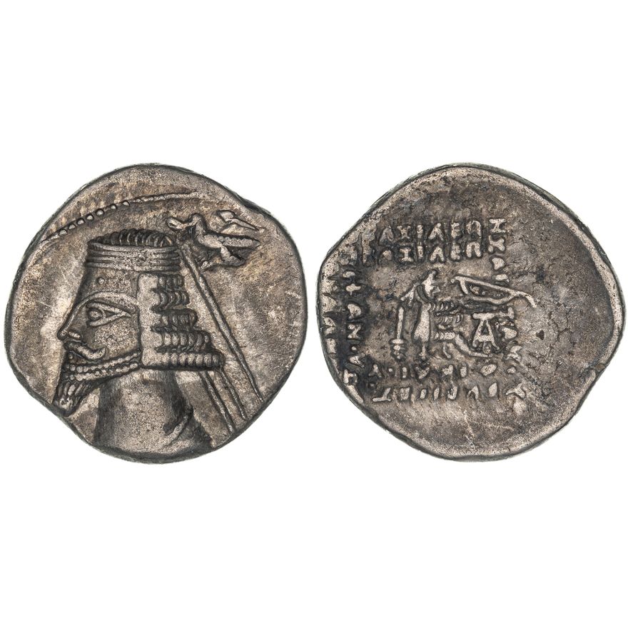Ancient Greek, Parthian Empire - Phraates IV, Drachm, 38 - 2 BC,  VF