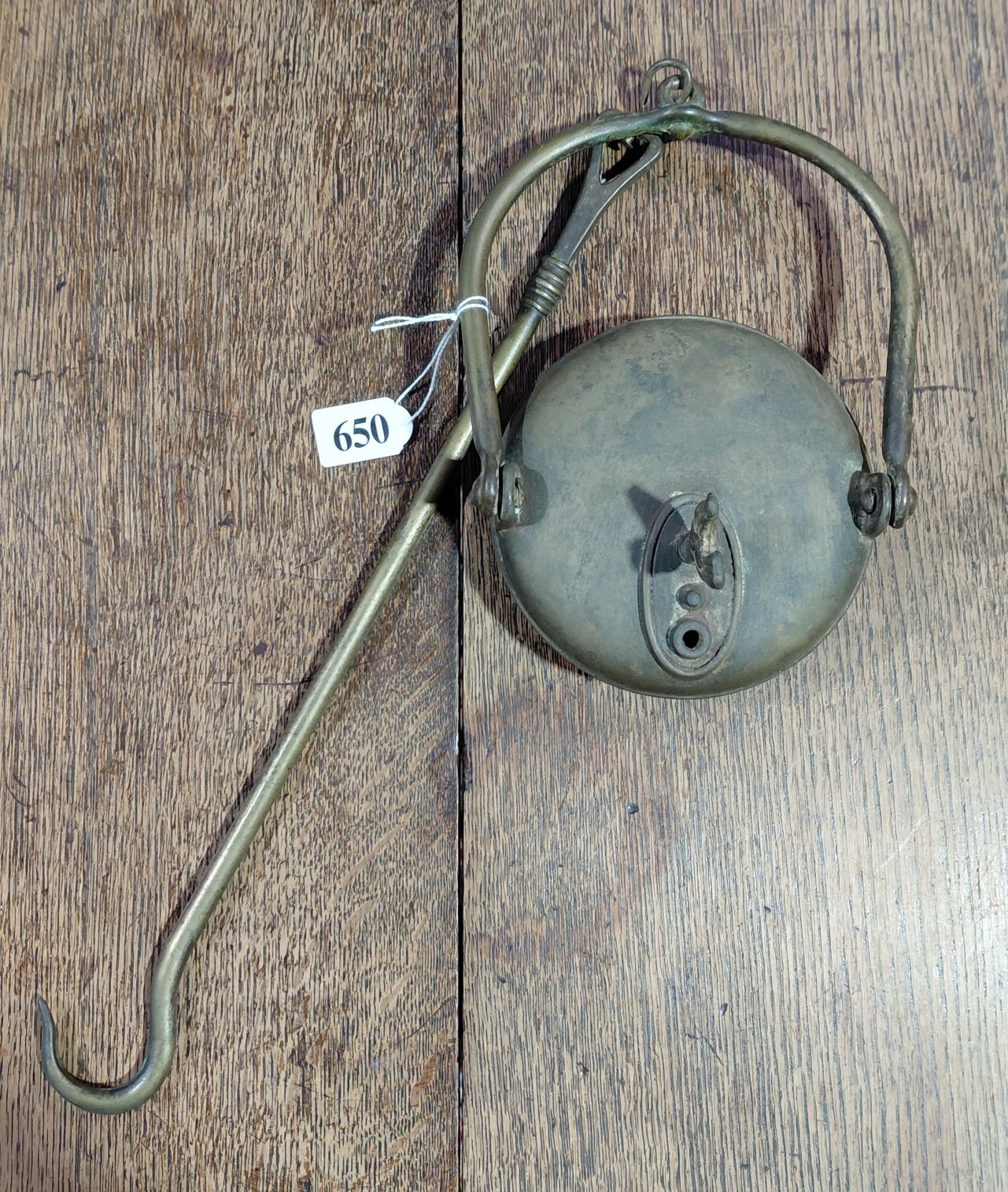 650 · 19TH CENTURY MINERS BETTY LAMP