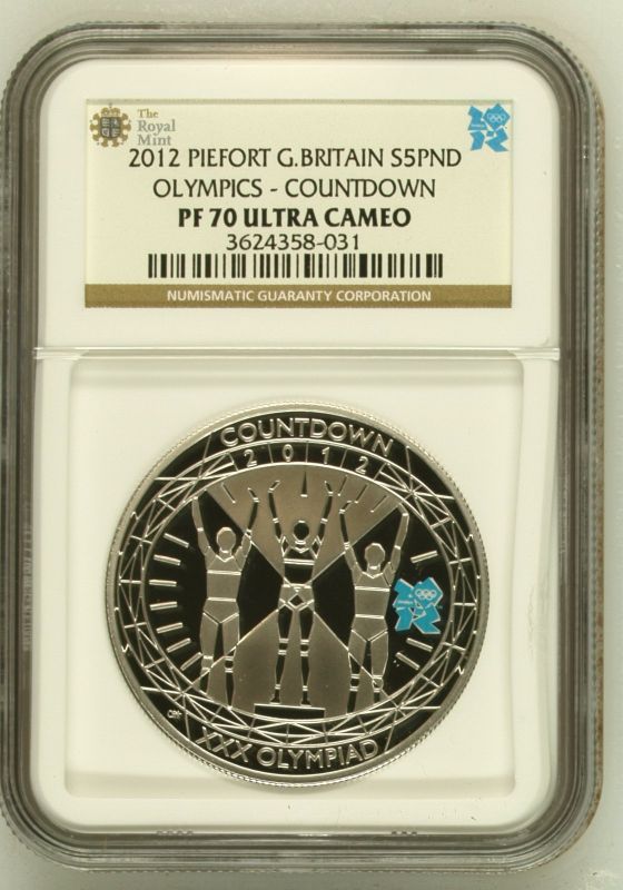United Kingdom, Elizabeth II, 2012 Silver 5 Pounds, Olympics