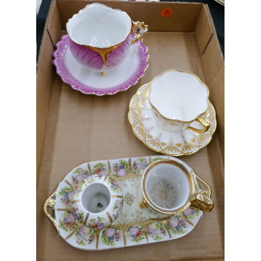 Box Gilt Teacups- Royal Doulton, Etc