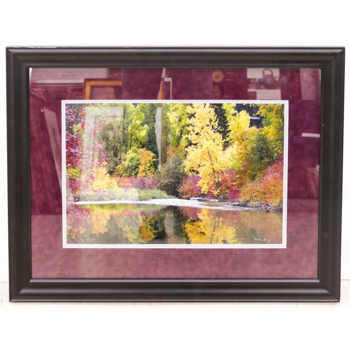 Mike Bay Landscape Art Photograph Framed 21x27''