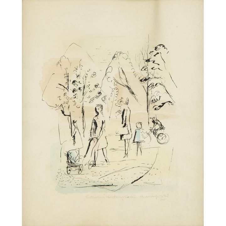 Adam Marczyński | W parku, 1945