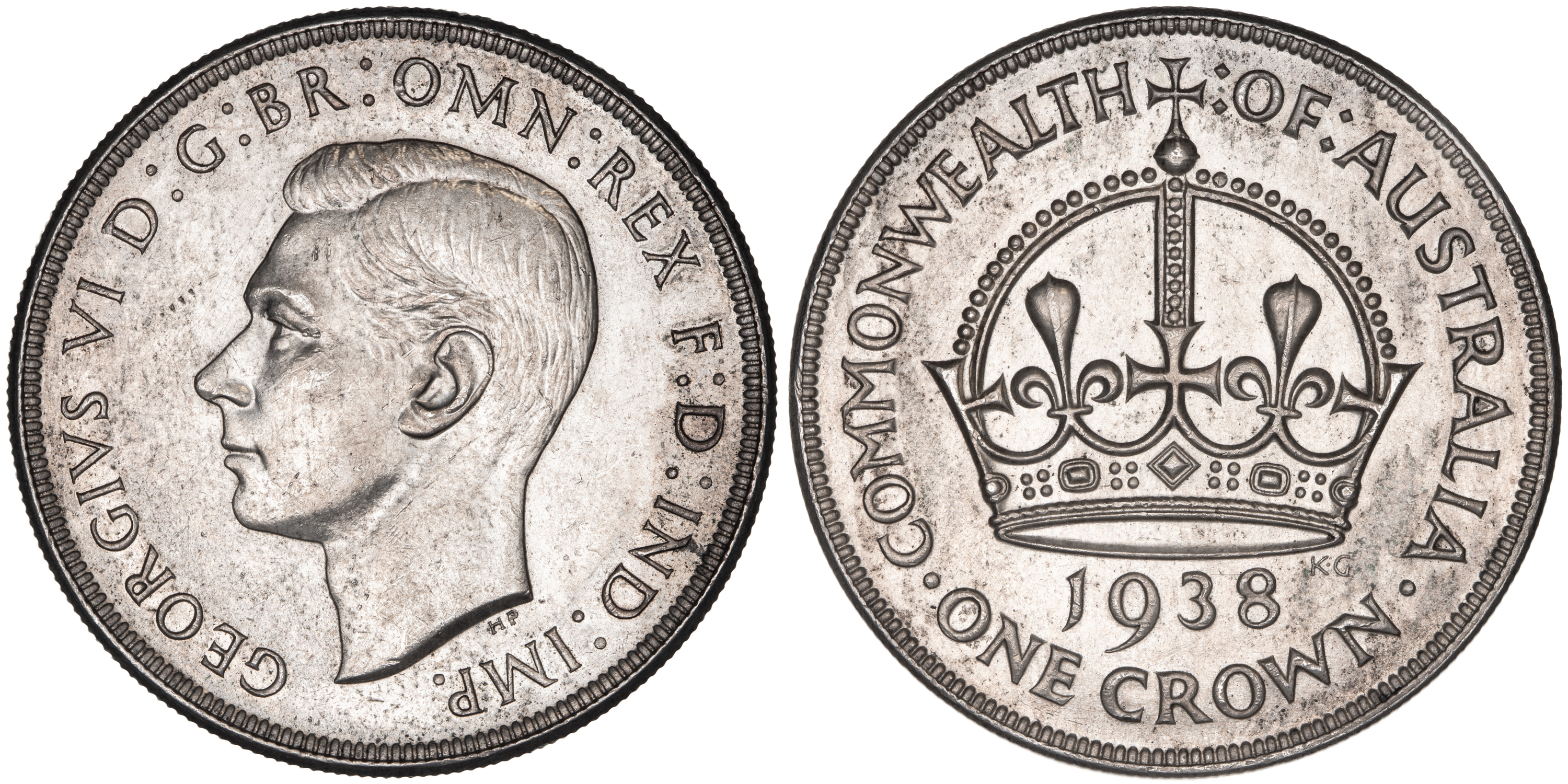 George VI, Crown, 1938, EF