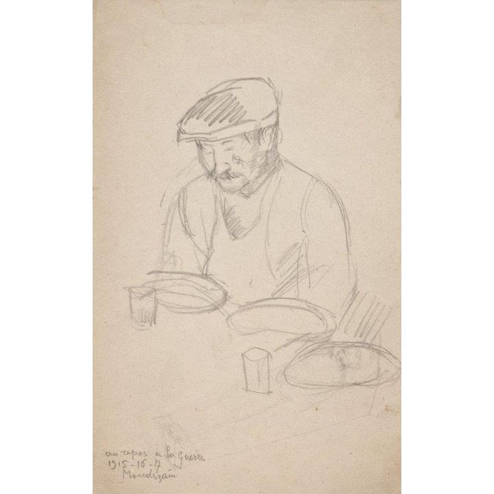 Szymon Mondzain | Odpoczynek w czasie wojny, ok. 1917
