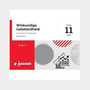 Die Antwoord-reeks Graad 11 wiskunde 3in1 KABV studiegids - 3-in-1 | 51744/92 Barcode 9781920558284