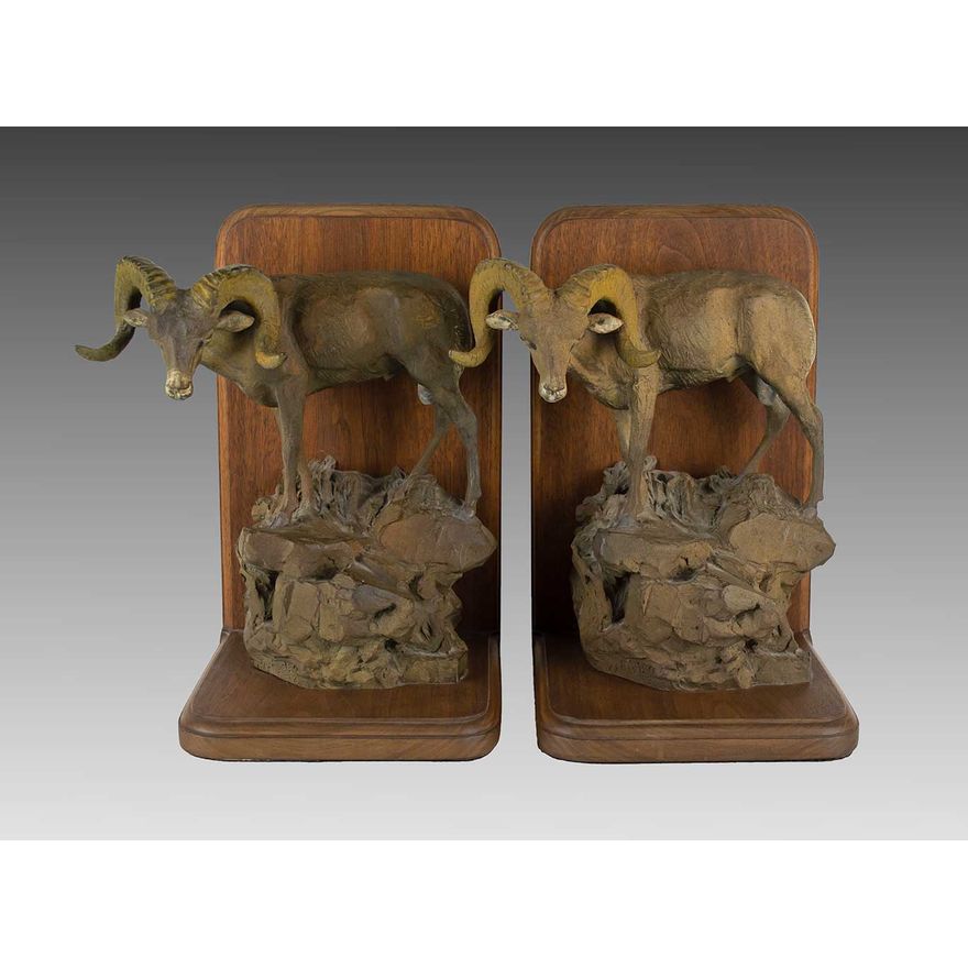 Joe Beeler (1931-2006), Ram Bookends